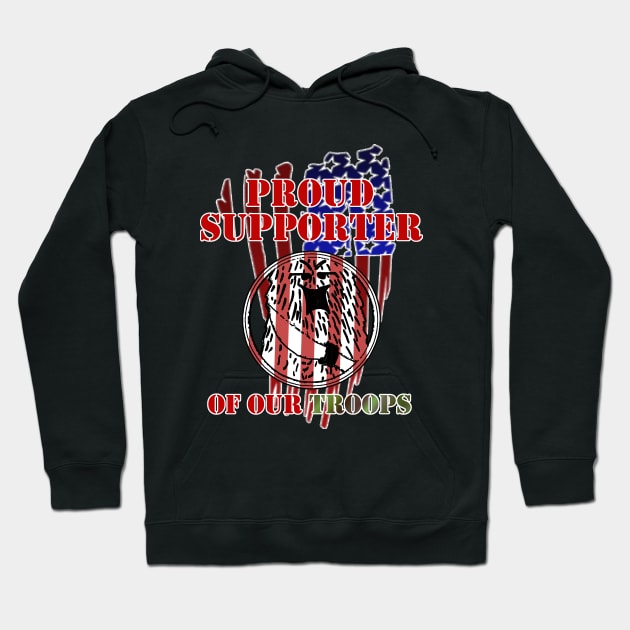 Military Support Shirt! Support F'n Wookee Studios Support our TROOPS Hoodie by FnWookeeStudios